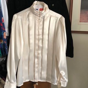 Vintage Marlis cream blouse